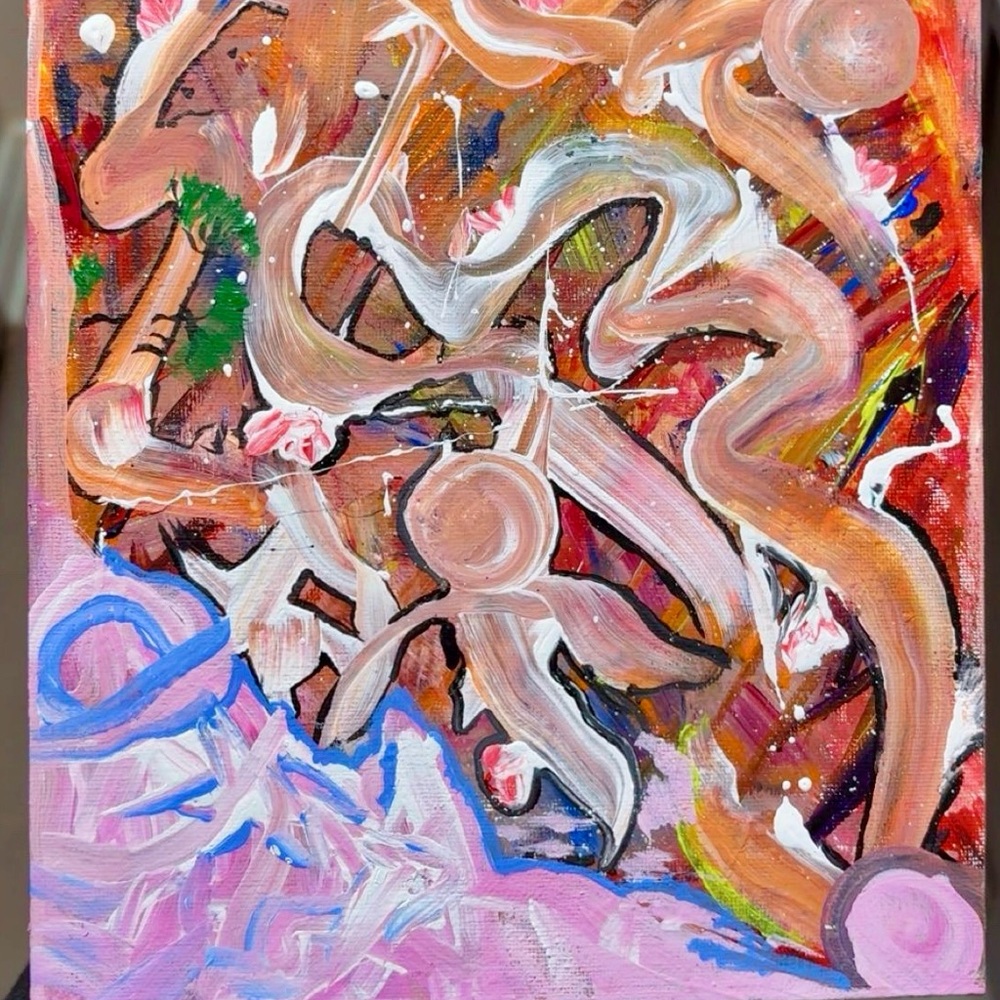 Abstract Multicolor Canvas Art